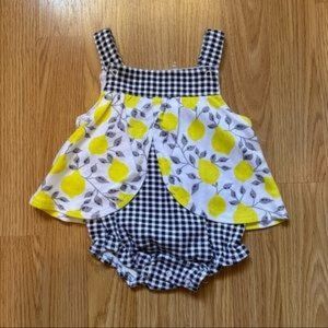 Minie B Lemons baby romper